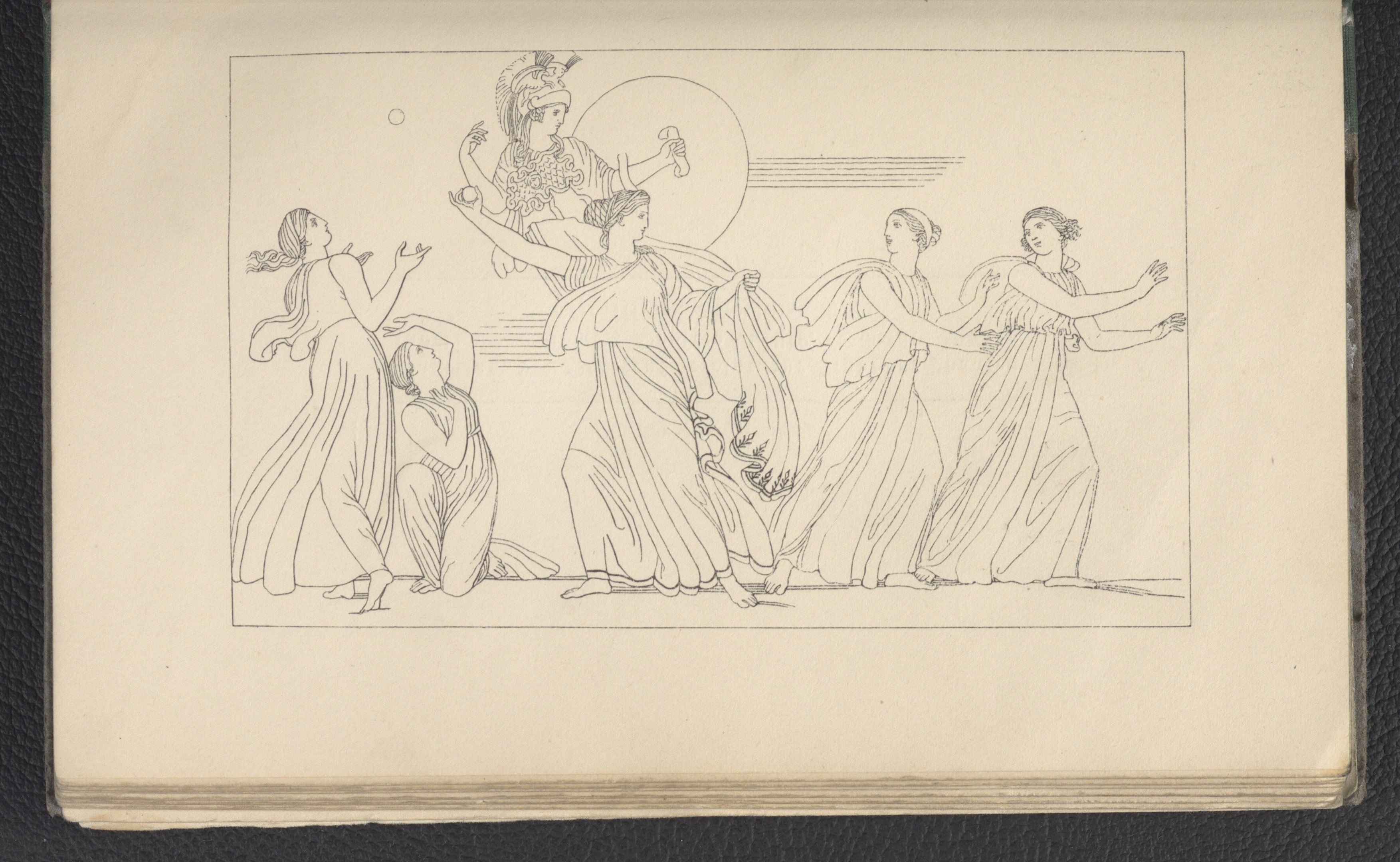 Ein Buchumschlag mit einer lebendigen Illustration einer Gruppe tanzender Frauen in energischen, synchronisierten Posen.