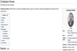 Ein Personenfoto mit Biografie und zusätzlichem Text.